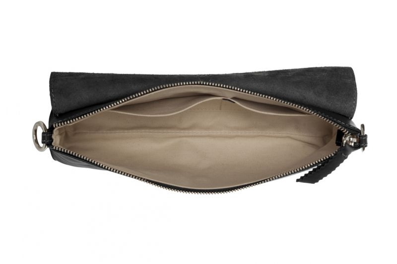 Baguette de Lacambra negro bolso modulable en blandolera o asa corta